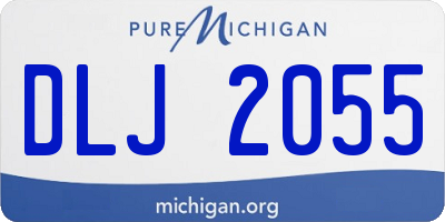 MI license plate DLJ2055