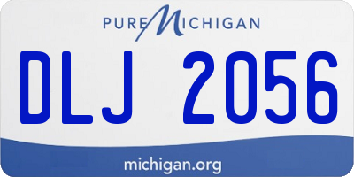 MI license plate DLJ2056