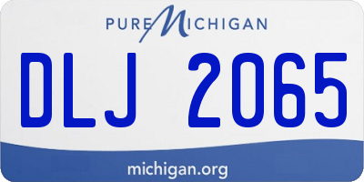 MI license plate DLJ2065
