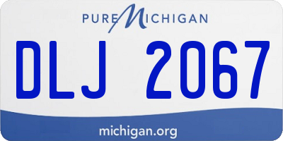 MI license plate DLJ2067