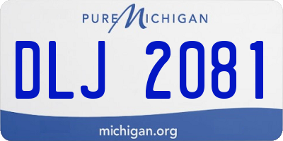 MI license plate DLJ2081
