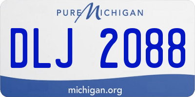 MI license plate DLJ2088