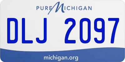 MI license plate DLJ2097