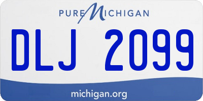 MI license plate DLJ2099