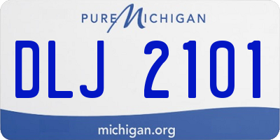 MI license plate DLJ2101