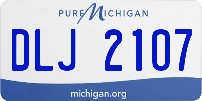 MI license plate DLJ2107
