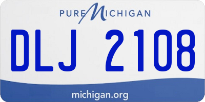 MI license plate DLJ2108
