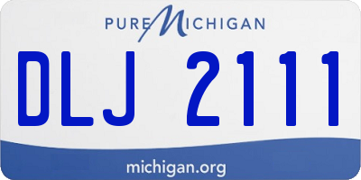 MI license plate DLJ2111