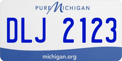 MI license plate DLJ2123
