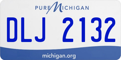 MI license plate DLJ2132