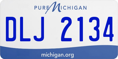 MI license plate DLJ2134
