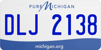 MI license plate DLJ2138