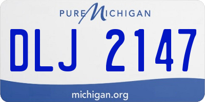 MI license plate DLJ2147
