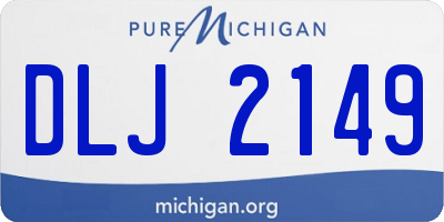 MI license plate DLJ2149