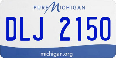 MI license plate DLJ2150