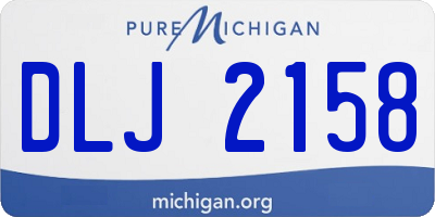 MI license plate DLJ2158