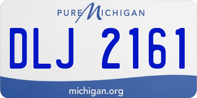 MI license plate DLJ2161