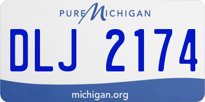 MI license plate DLJ2174