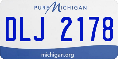 MI license plate DLJ2178