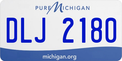 MI license plate DLJ2180