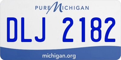 MI license plate DLJ2182