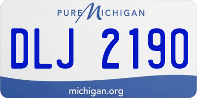 MI license plate DLJ2190