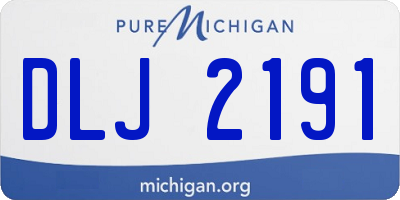 MI license plate DLJ2191