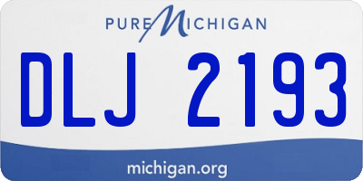MI license plate DLJ2193