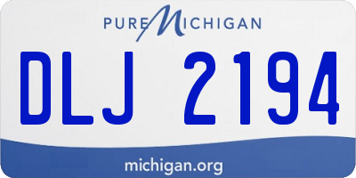 MI license plate DLJ2194