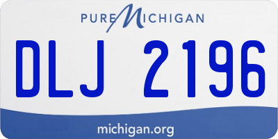MI license plate DLJ2196