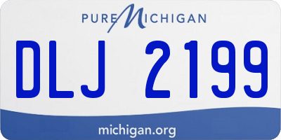 MI license plate DLJ2199
