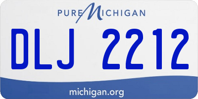 MI license plate DLJ2212