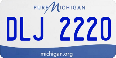 MI license plate DLJ2220