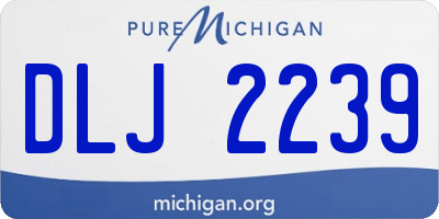 MI license plate DLJ2239