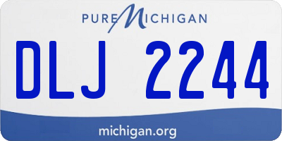 MI license plate DLJ2244