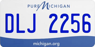 MI license plate DLJ2256