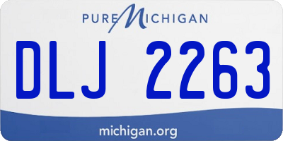 MI license plate DLJ2263