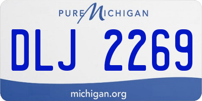 MI license plate DLJ2269