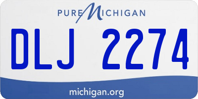 MI license plate DLJ2274