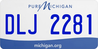 MI license plate DLJ2281