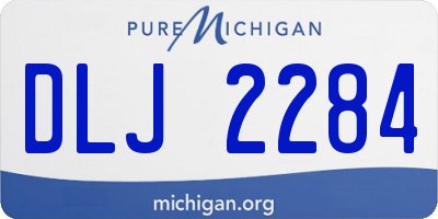 MI license plate DLJ2284