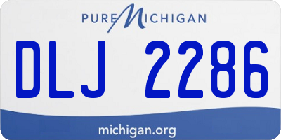 MI license plate DLJ2286