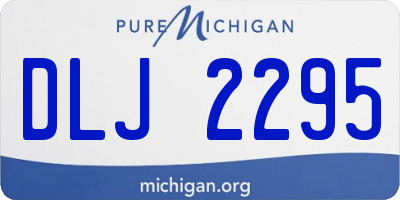 MI license plate DLJ2295