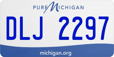 MI license plate DLJ2297