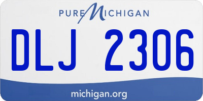 MI license plate DLJ2306