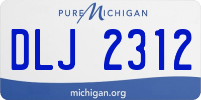MI license plate DLJ2312