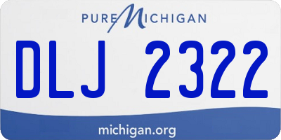 MI license plate DLJ2322
