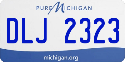 MI license plate DLJ2323