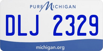 MI license plate DLJ2329