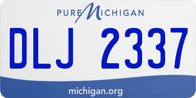 MI license plate DLJ2337